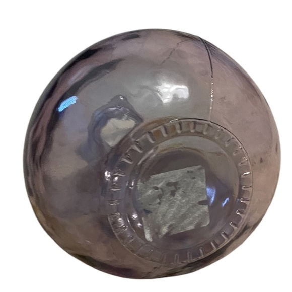 Handmade San Miguel 100% Recycled Bubble Pink Glass Vase Spain 9” High - Picture 6 of 8